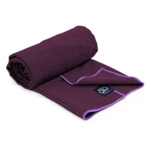 Pilates Handdoek Antislip - Aubergine