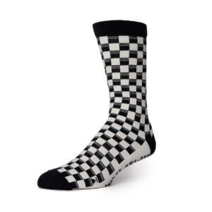 Antislip Sokken Mannen Crew Checkers - Base33 S (36 - 38,5)