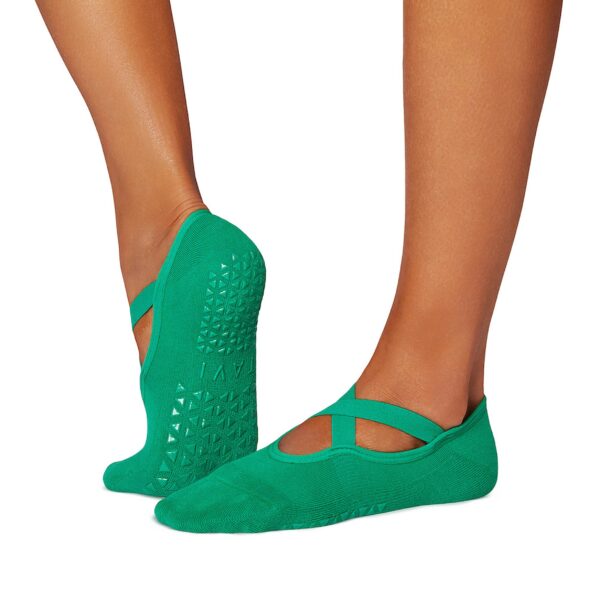 Chloe Spring Green - Groene Gripsokken - Tavi