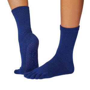 Antislip Sokken Crew met Tenen Deep Navy - ToeSox S (36 - 38,5)