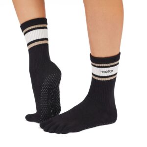 Oat Stripe - Hoge Gripsokken met Tenen - ToeSox
