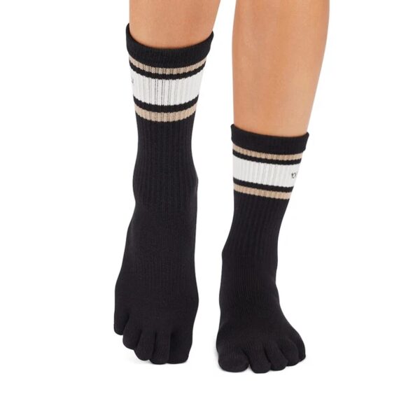 Antislip Sokken Crew met Tenen Oat Stripe - Toesox S (36 - 38,5)