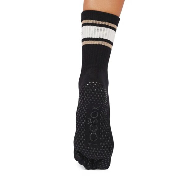 Antislip Sokken Crew met Tenen Oat Stripe - Toesox S (36 - 38,5)