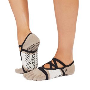 Antislip Sokken Elle met Tenen Shitake Stripe - Toesox S (36 - 38,5)