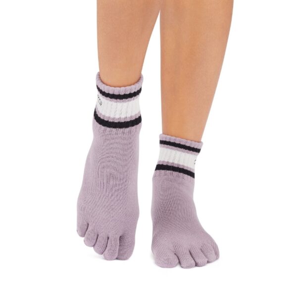 Antislip Sokken Melody met Tenen Lavender Mist Stripe - Toesox S (36 - 38,5)