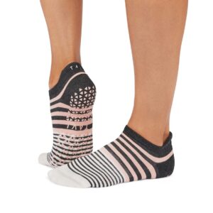Petal Melange Stripe - Enkelsokken met grip - Tavi