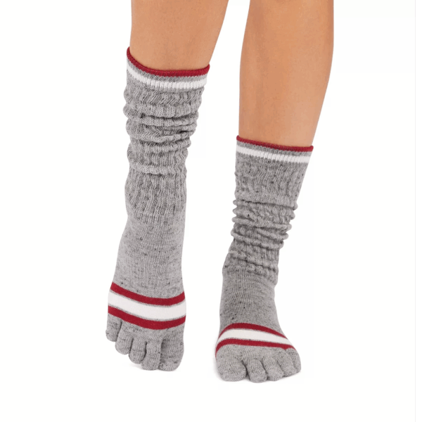 Antislip Sokken Slouch met Tenen Snowdrift- ToeSox S (36 - 38,5)
