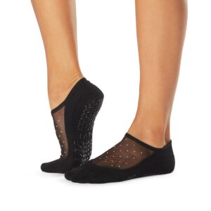 Zwarte glitter gripsokken Maddie Black Sparkle Tavi Noir
