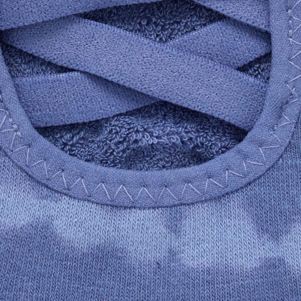 Blauwe tie dye gripsokken Elle vijf tenen bottom grip