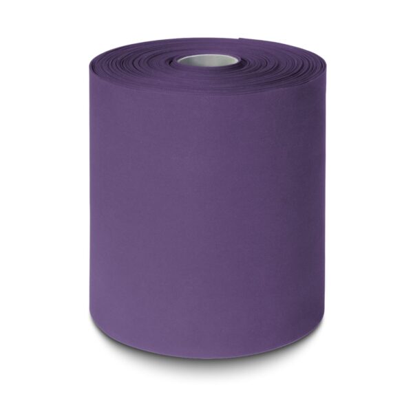 detail van weerstandsband rol latexvrij uitgerold met schaar