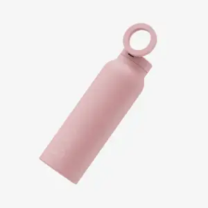 waterfles met telefoonhouder roze bala