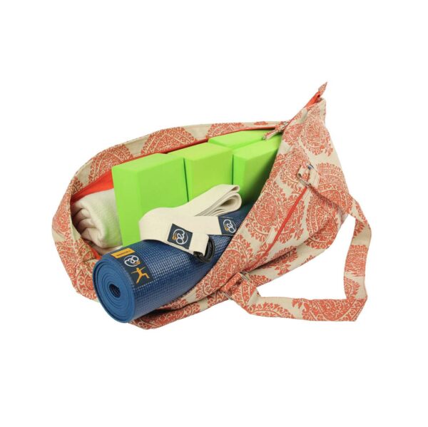 Deluxe Yogatas - Palm Blad Blauw