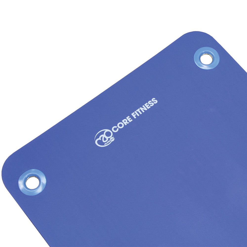 Core Sportmat met oogjes - 10 mm - Blauw - Yoga & Pilates