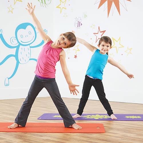 Yoga Kindermat - 4 mm - Geel - afbeelding 4