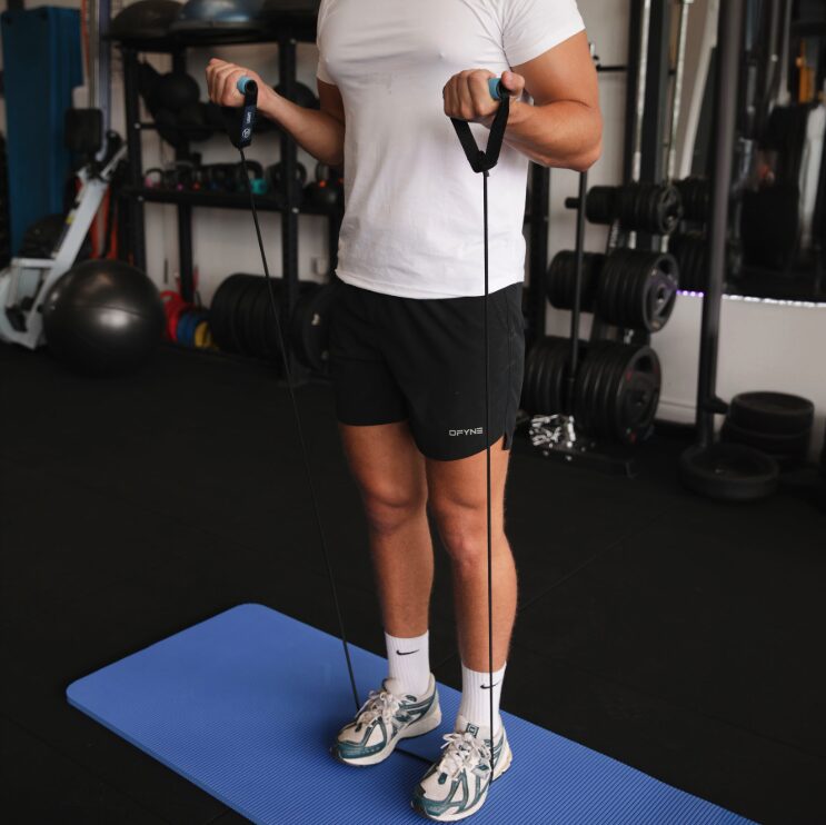 Fitnesstube met handvaten - Medium weerstand