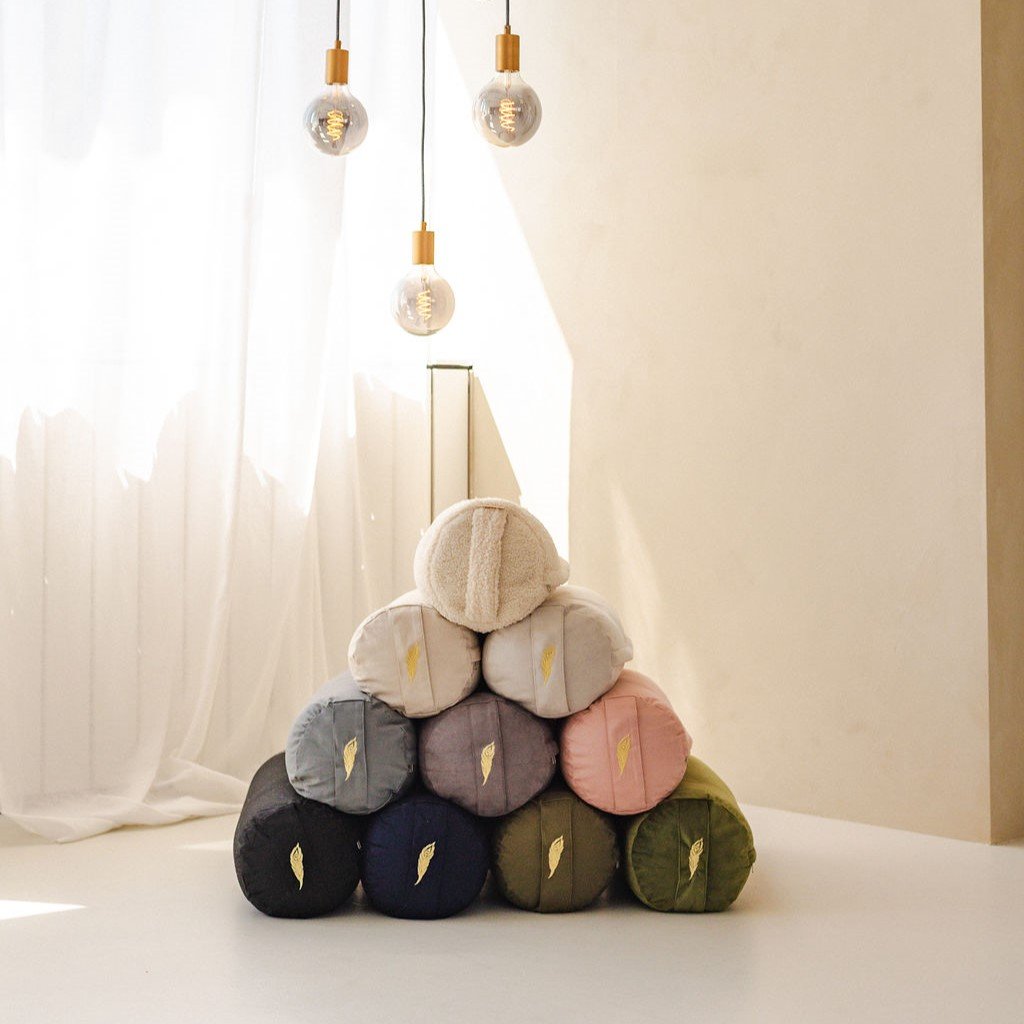 Yoga Bolster Suède - MindBaas - Grijs