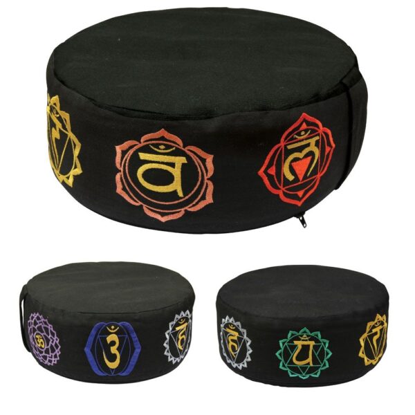 Rond Meditatiekussen - 7 Chakra's